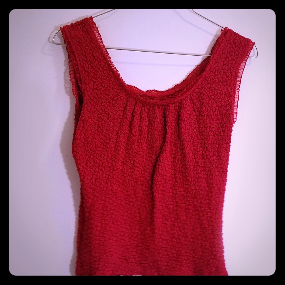 Red Stretch Top - Perfect for Travel